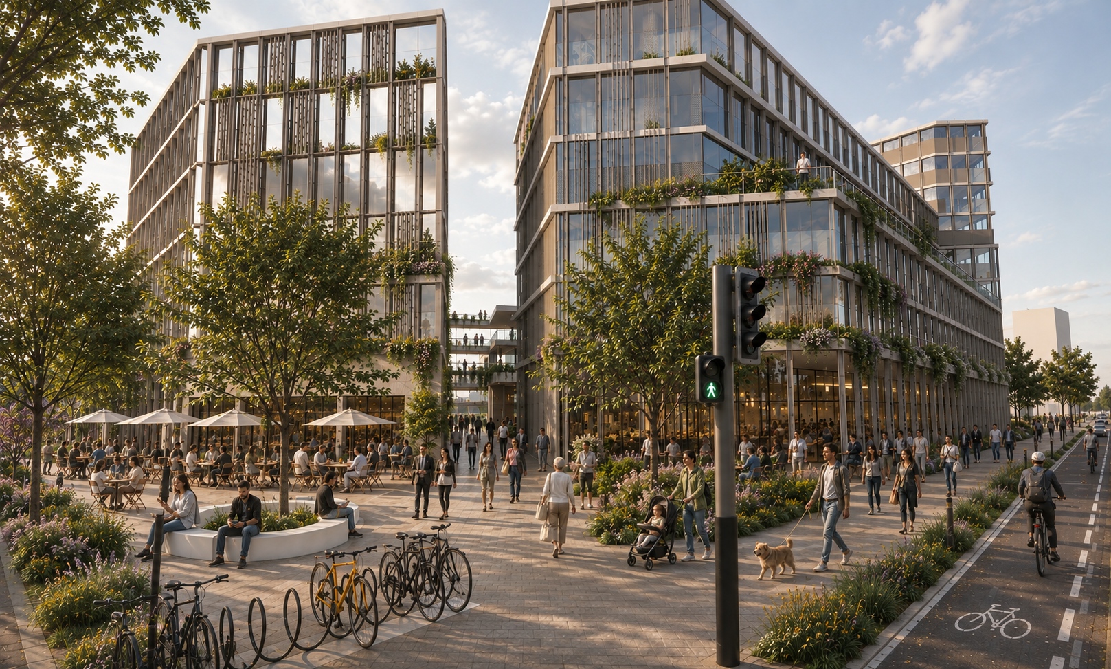 Pedestrian-focused North Jaffa urban project